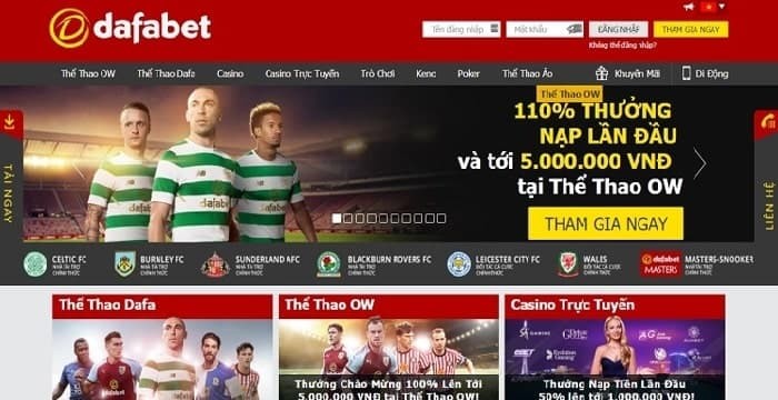 Dafabet- Trang cá cược thể thao uy tín lâu đời