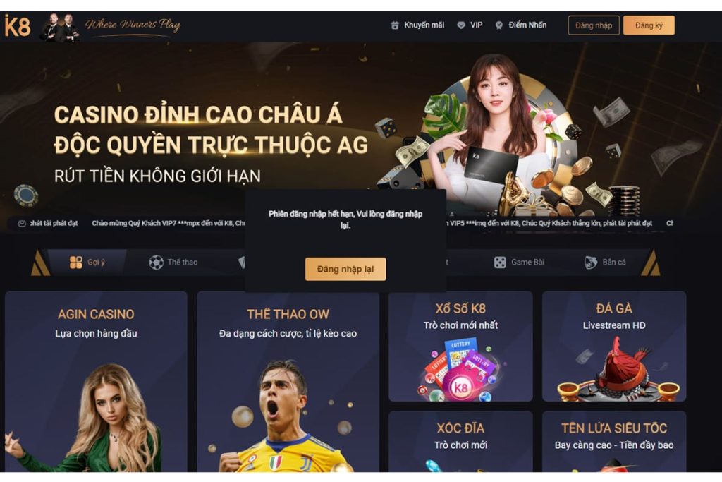 Cách đăng ký/đăng nhập nhà cái K8