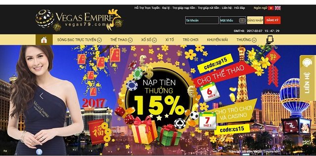 Cách đăng ký/đăng nhập nhà cái Vegas Empire