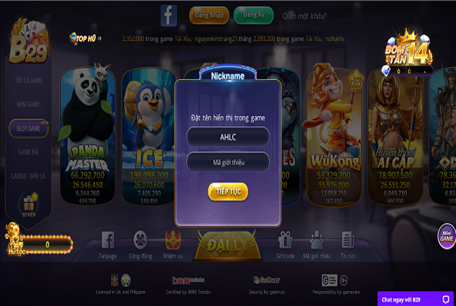 Giới thiệu tổng quát cổng game bài đổi thưởng B29Club