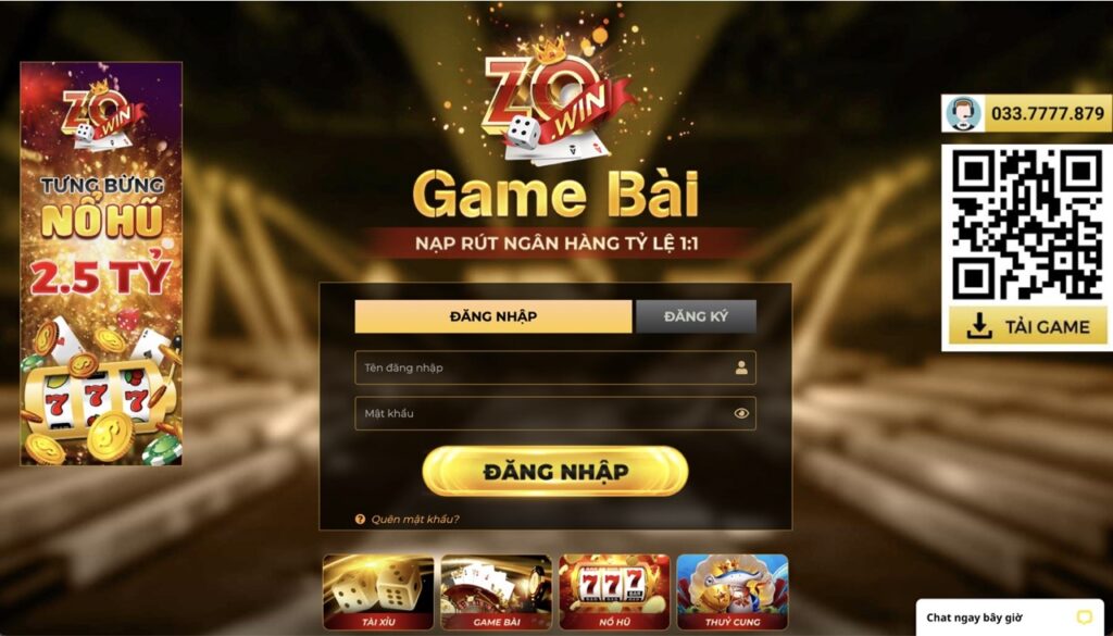 Giới thiệu tổng quát cổng game bài đổi thưởng ZoWin