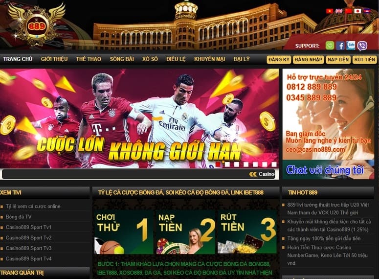 Cách đăng ký/đăng nhập nhà cái Casino889