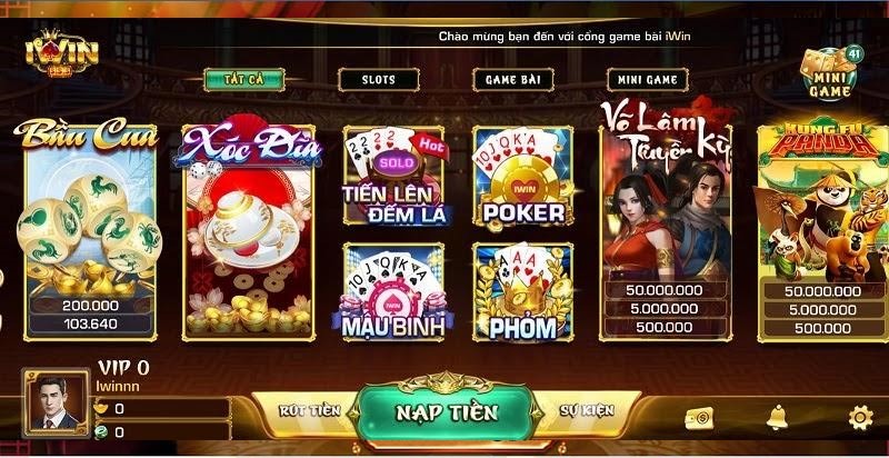iWin – Thiên đường cho các tín đồ mê game bài online