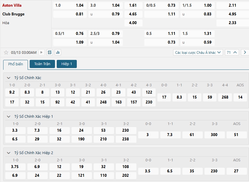 Tip bóng đá Aston Villa vs Club Brugge – 03h00 ngày 13/03/2025 – CÚP C1 CHÂU ÂU